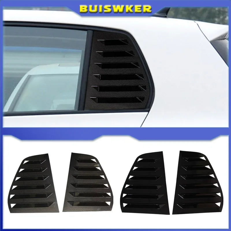 Rear Side Window Louver Spoiler for VW Golf MK5 MK6 MK7 MK7.5 2003–2020