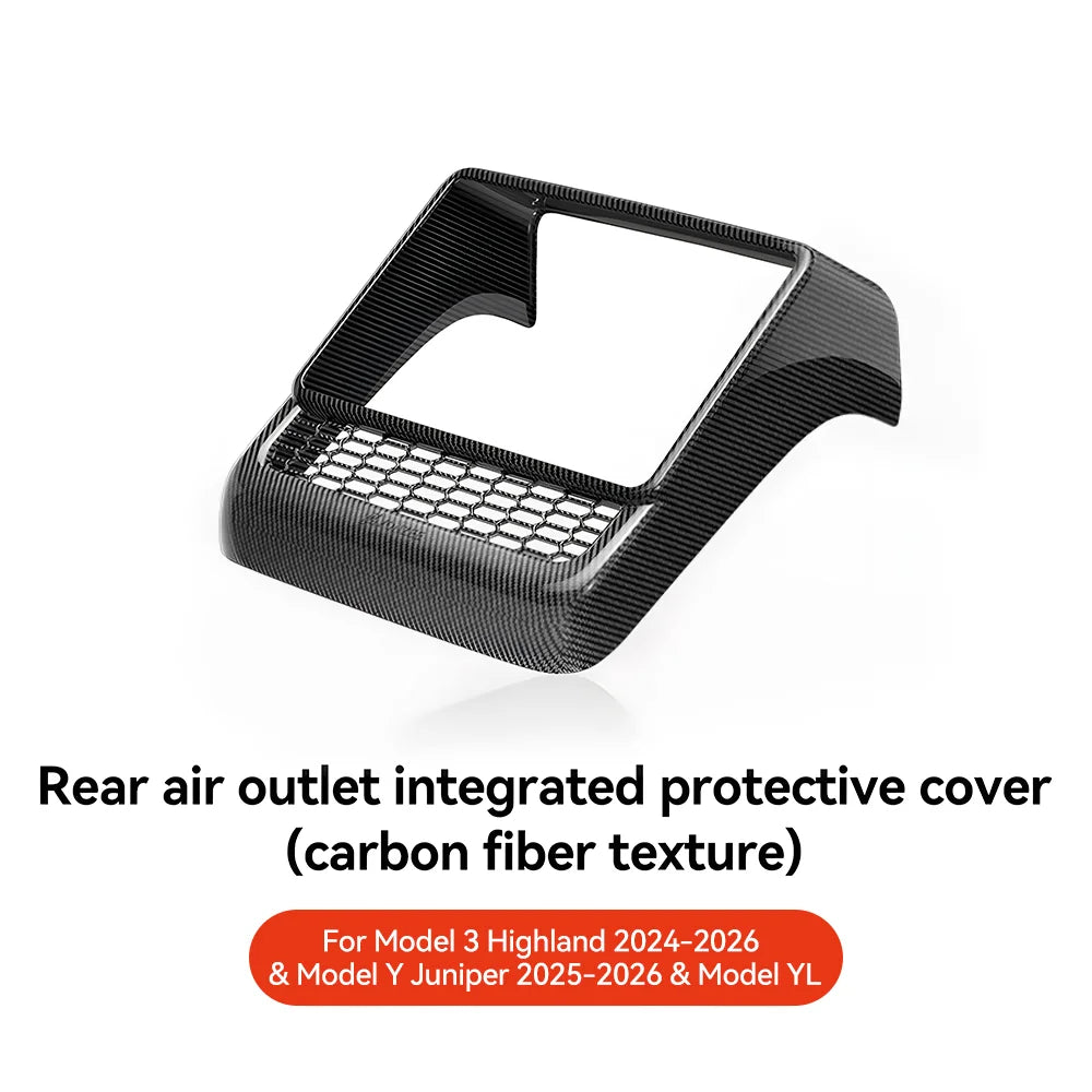 Rear Center Console Air Vent Dust Cover for Tesla Model 3/Y Highland Juniper