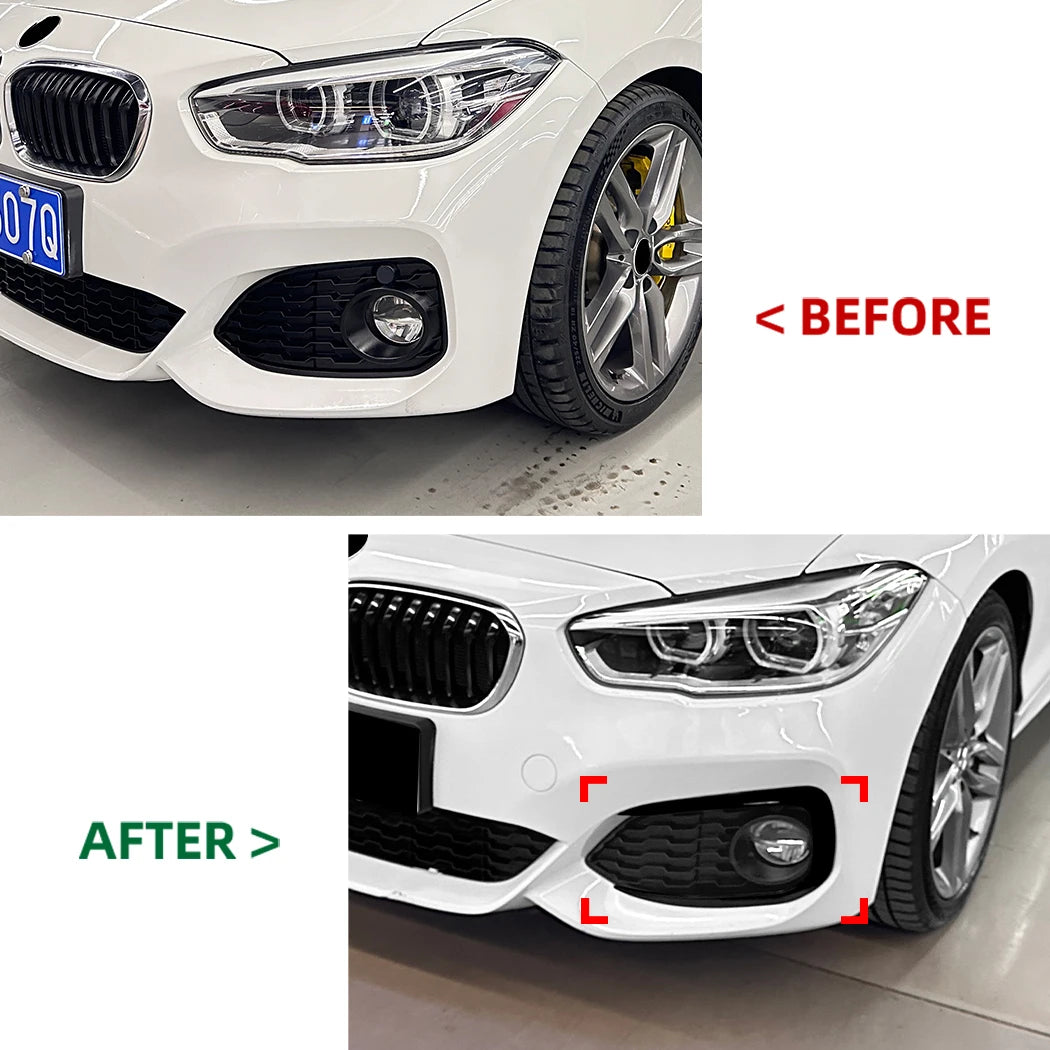 Sport Front Bumper Lip Splitter for BMW 1 Series F20 F21 M 2015-2019