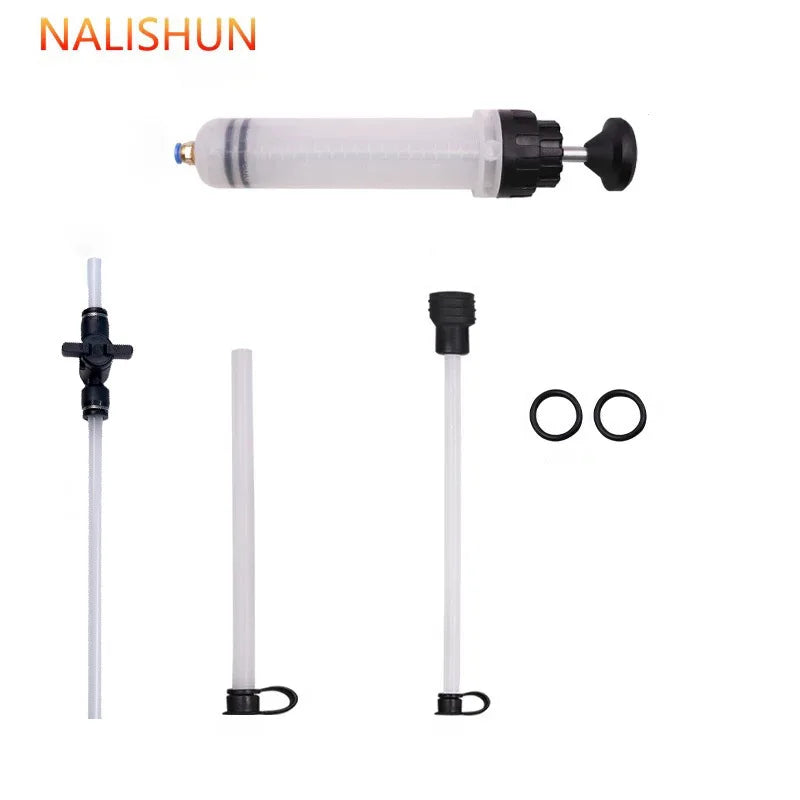 200/500CC Manual Fluid Transfer Syringe Pump Oil Fuel Brake Fluid Extractor