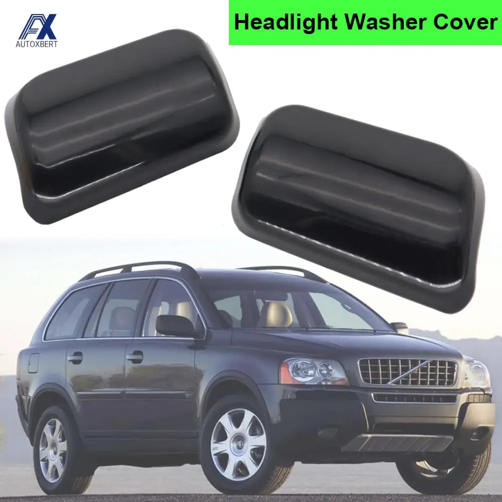 Headlight Washer Spray Nozzle Cover Caps Pair for Volvo XC90 2002–2006