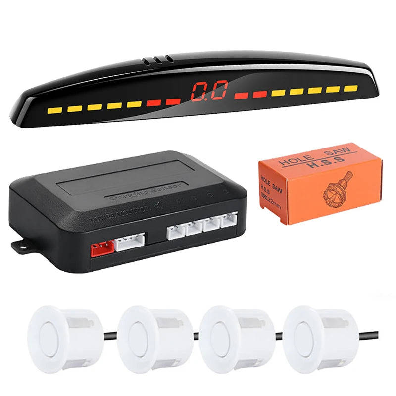 Risingon Car Parktronic LED Parking Sensor Kit Radar Display Backup Monitor