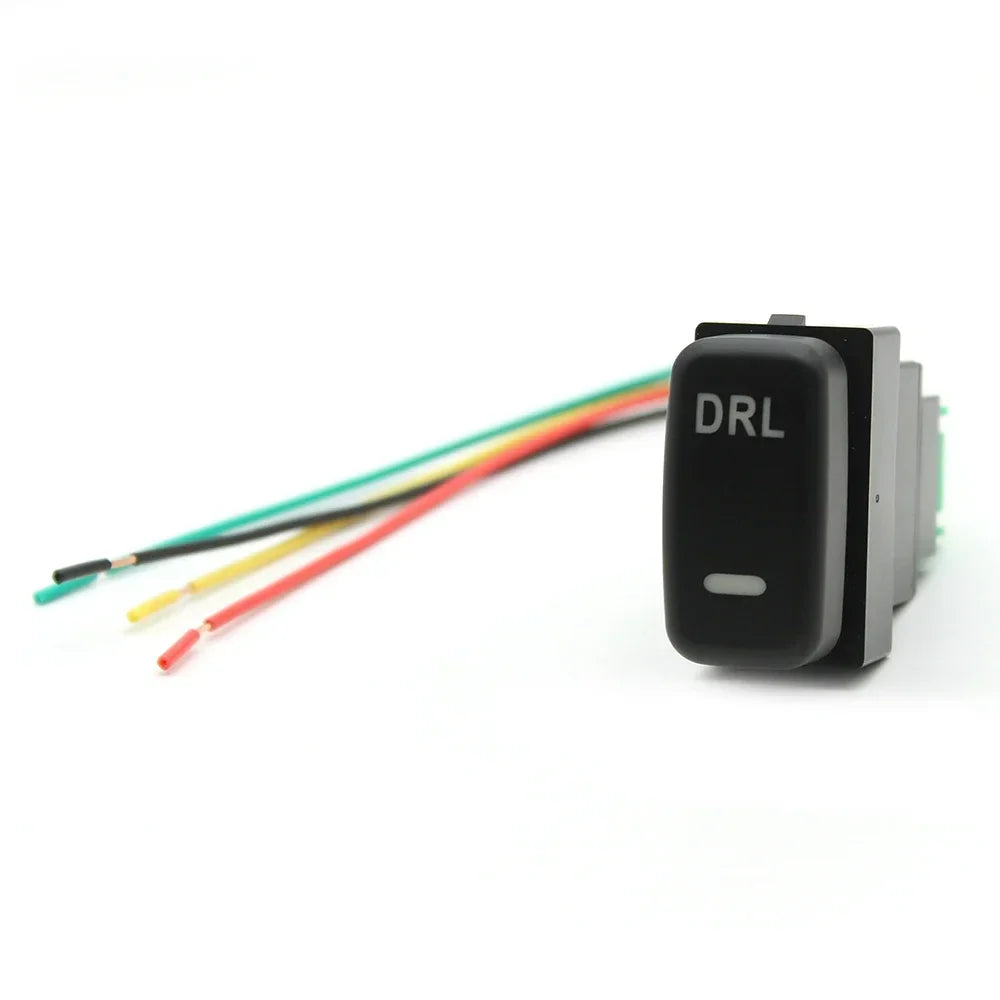 Red LED Fog Light DRL Power Switch Button for Mitsubishi Pajero Lancer