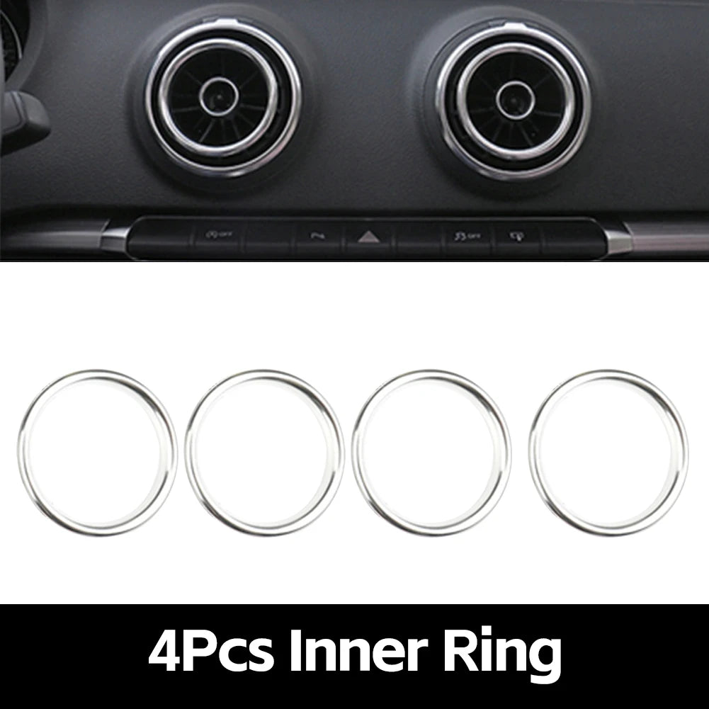 Air Vent Trim Ring Centre Console Cover for Audi A3 8V S3 2014-2019