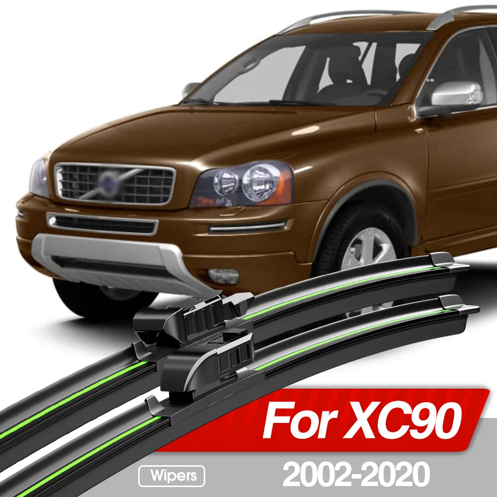2PCS Front Windshield Wiper Blades for Volvo XC90 MK1 MK2 2002–2020