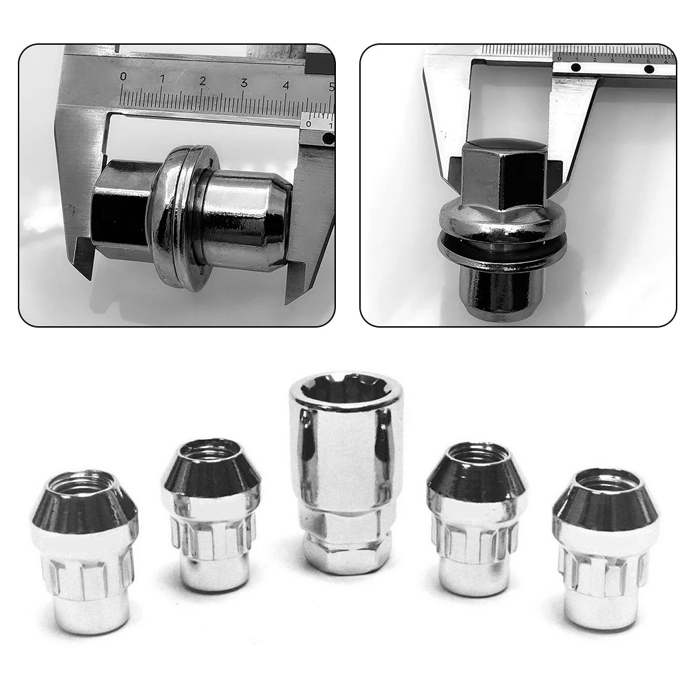 Wheel Nut Caps 22mm Hex M14x1.5 for Range Rover Sport L322 L320 L405