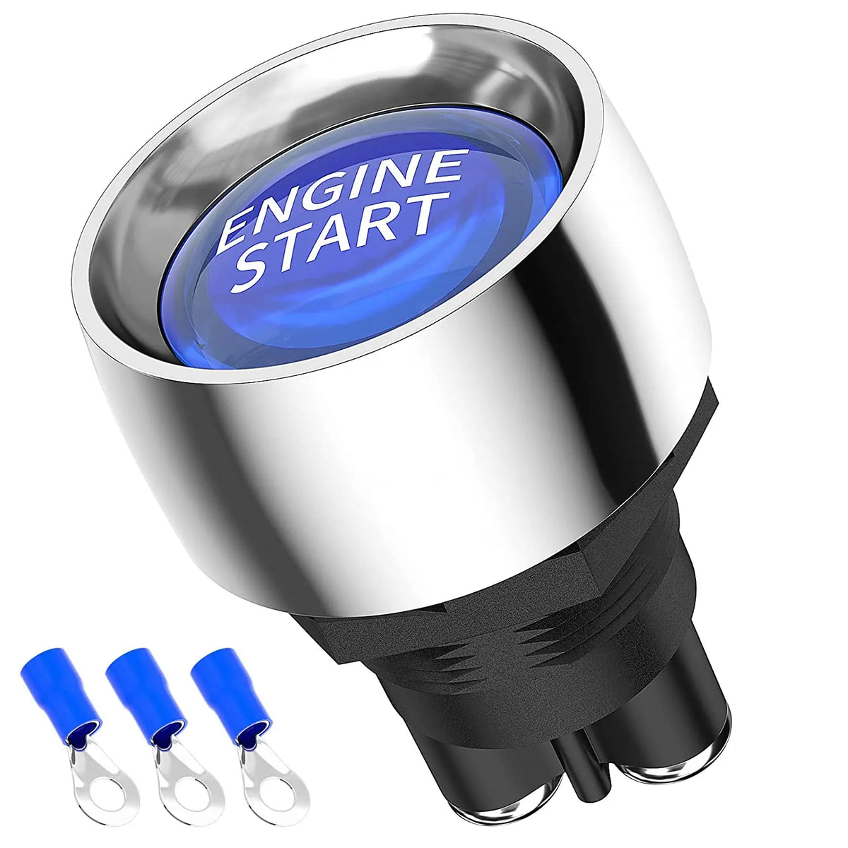 12V 50A 3 Pin Push Button Ignition Starter Switch SPST ON OFF Car RV Marine