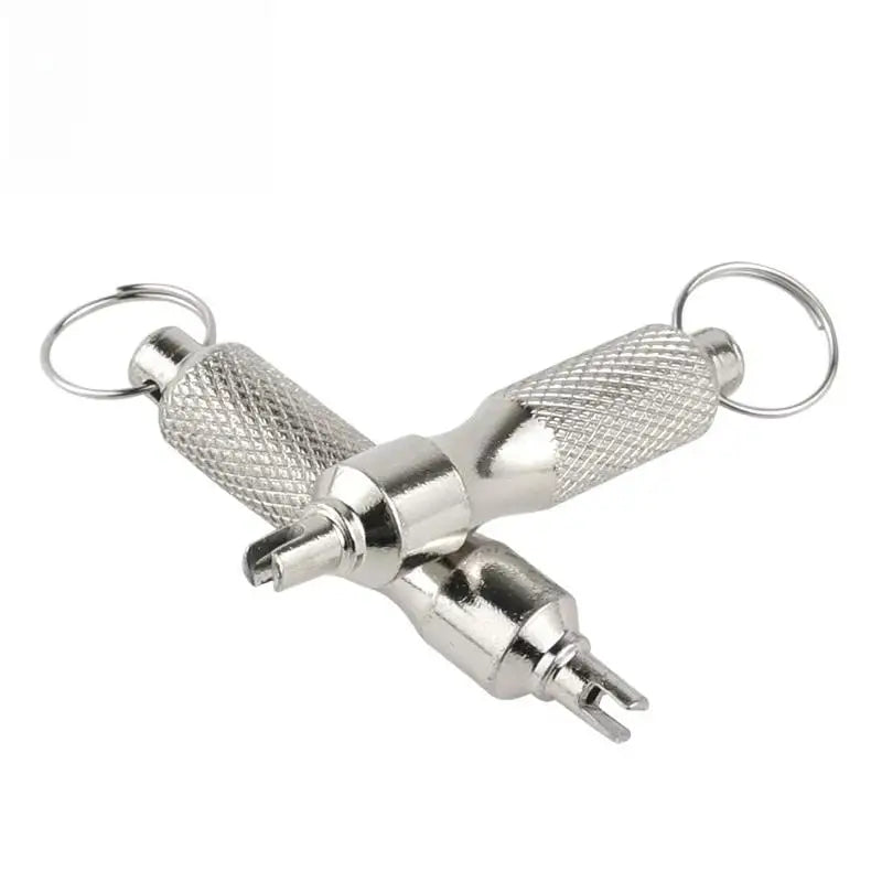 Portable Tire Valve Core Wrench Remover Tool Car Bicycle Keychain