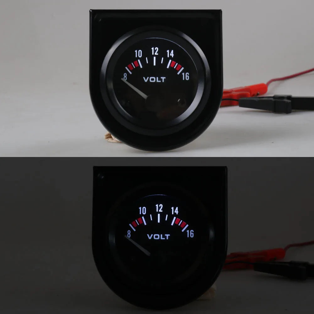 Universal 12V Digital Voltmeter Gauge 52mm 2 Inch Car Auto Battery Voltage Meter