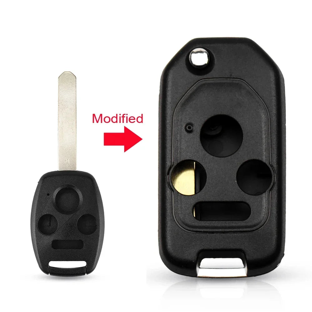 Flip Key Shell 2 3 4 Button Modified Remote Case for Honda Accord Civic CRV Pilot