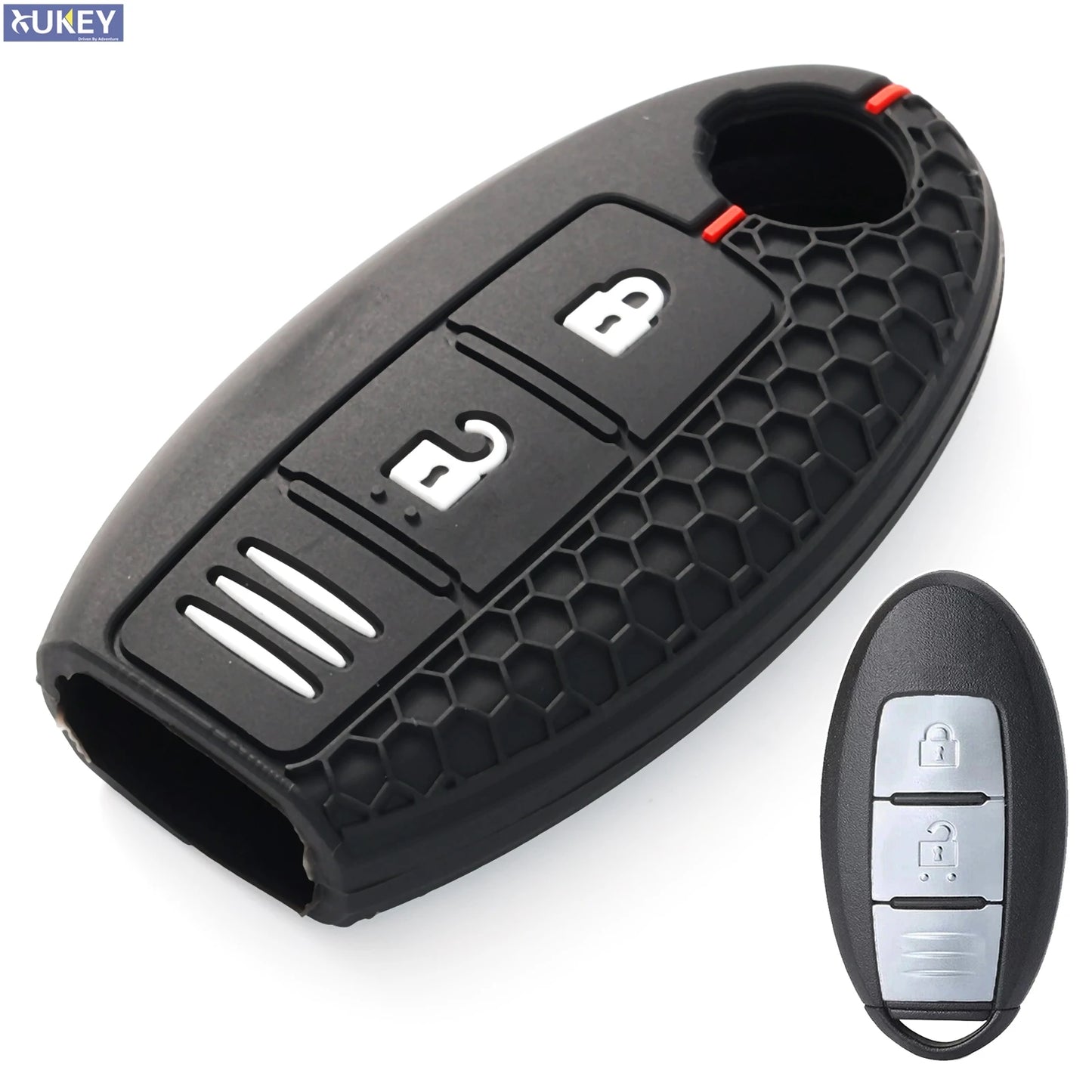 3-Button Silicone Remote Key Fob Cover for Nissan Qashqai, Juke, Leaf, Micra, Note