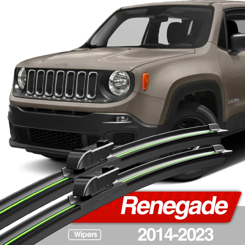 2PCS Front Windshield Wiper Blades for Jeep Renegade 2014–2023