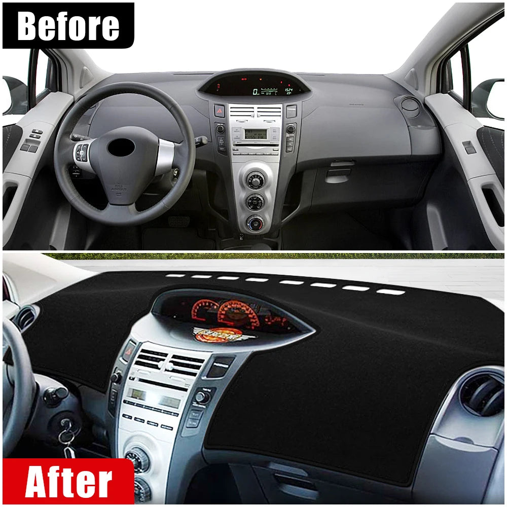 Dashboard Cover Dash Mat for Toyota Yaris & Vitz 2006–2011