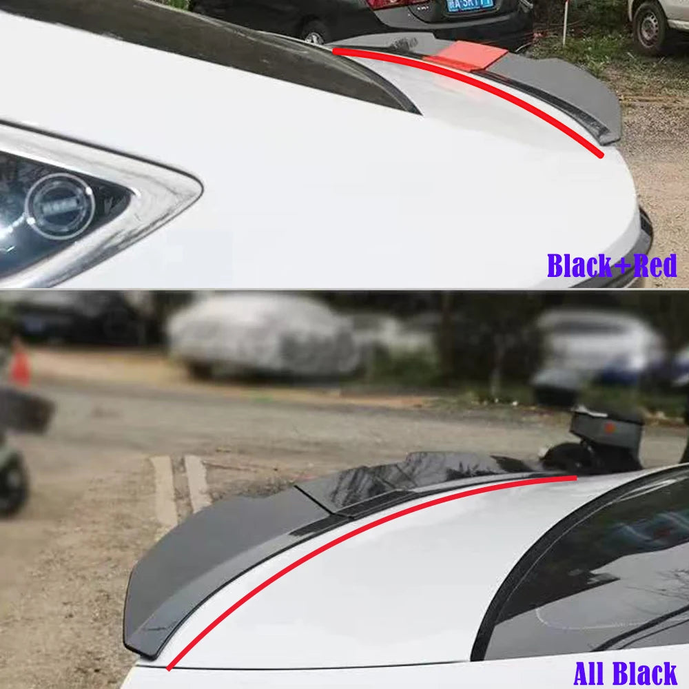 Universal Adjustable Rear Trunk Spoiler Wing 117–127cm DIY Sedan Boot Lip Wing