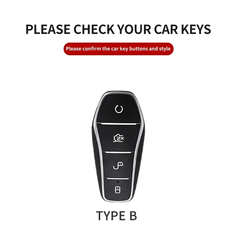 Smart Key Cover Case for BYD Han EV, Tang DM, Qin PLUS, Song Pro & More