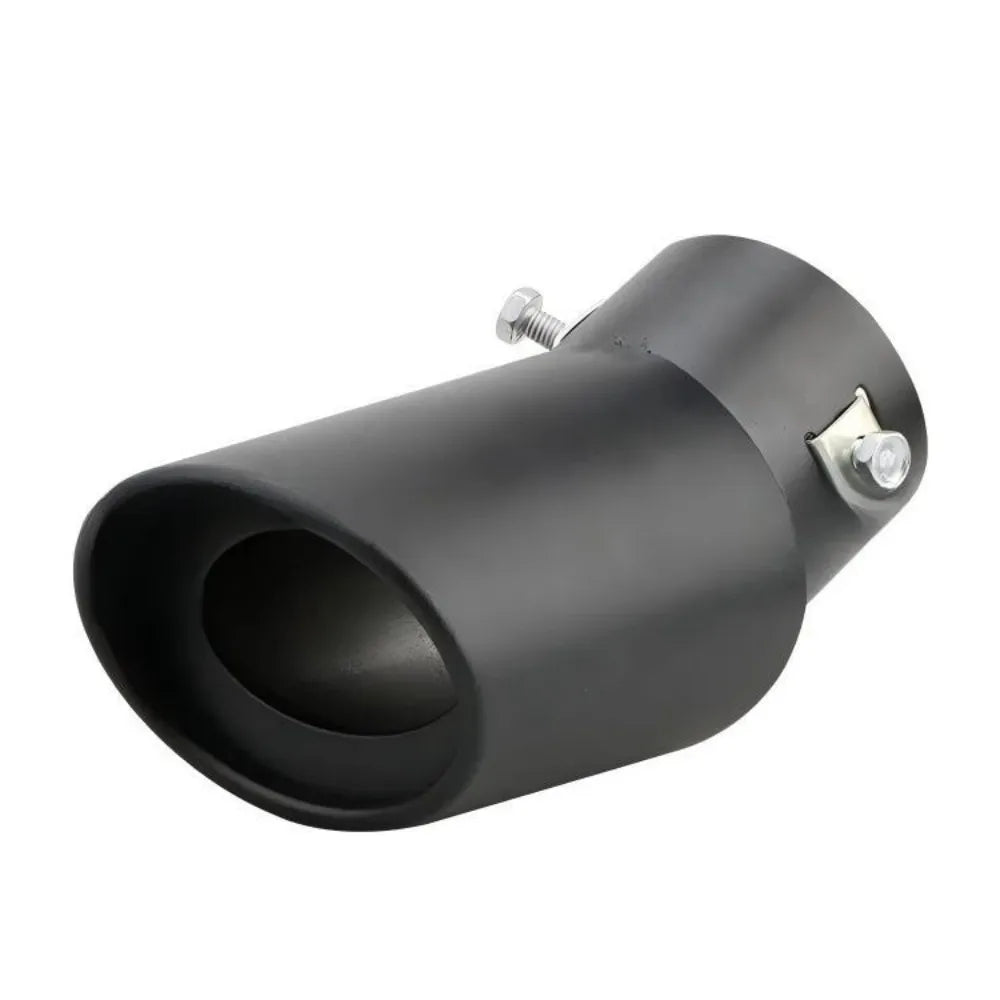 2.5" Stainless 63mm Inlet Steel Chrome Exhaust Muffler Tip Tail Pipe