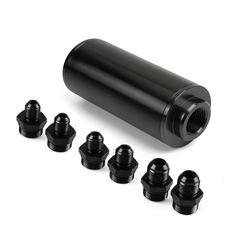 44MM/50MM Racing Inline Fuel Filter Aluminum 60 Micron & 100 Micron