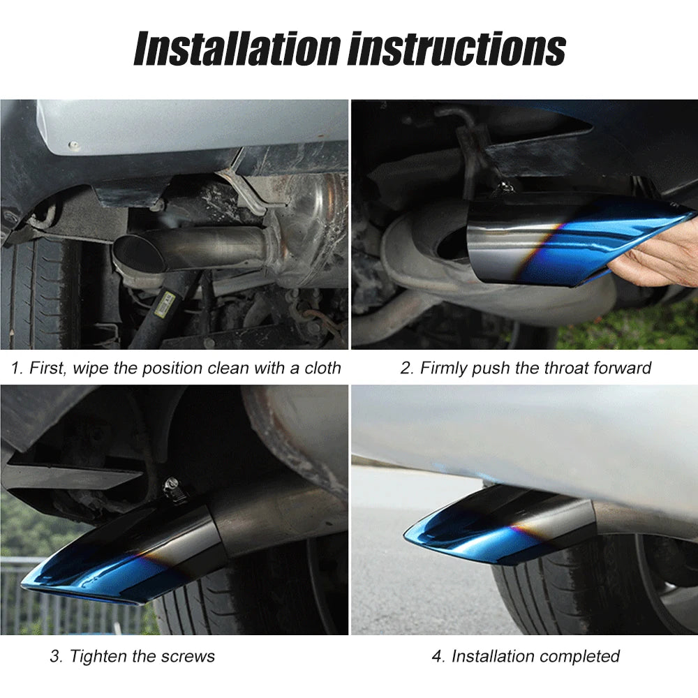 Stainless Steel Exhaust Tail Pipe Tip for Nissan Rogue / X-Trail 2014–2019
