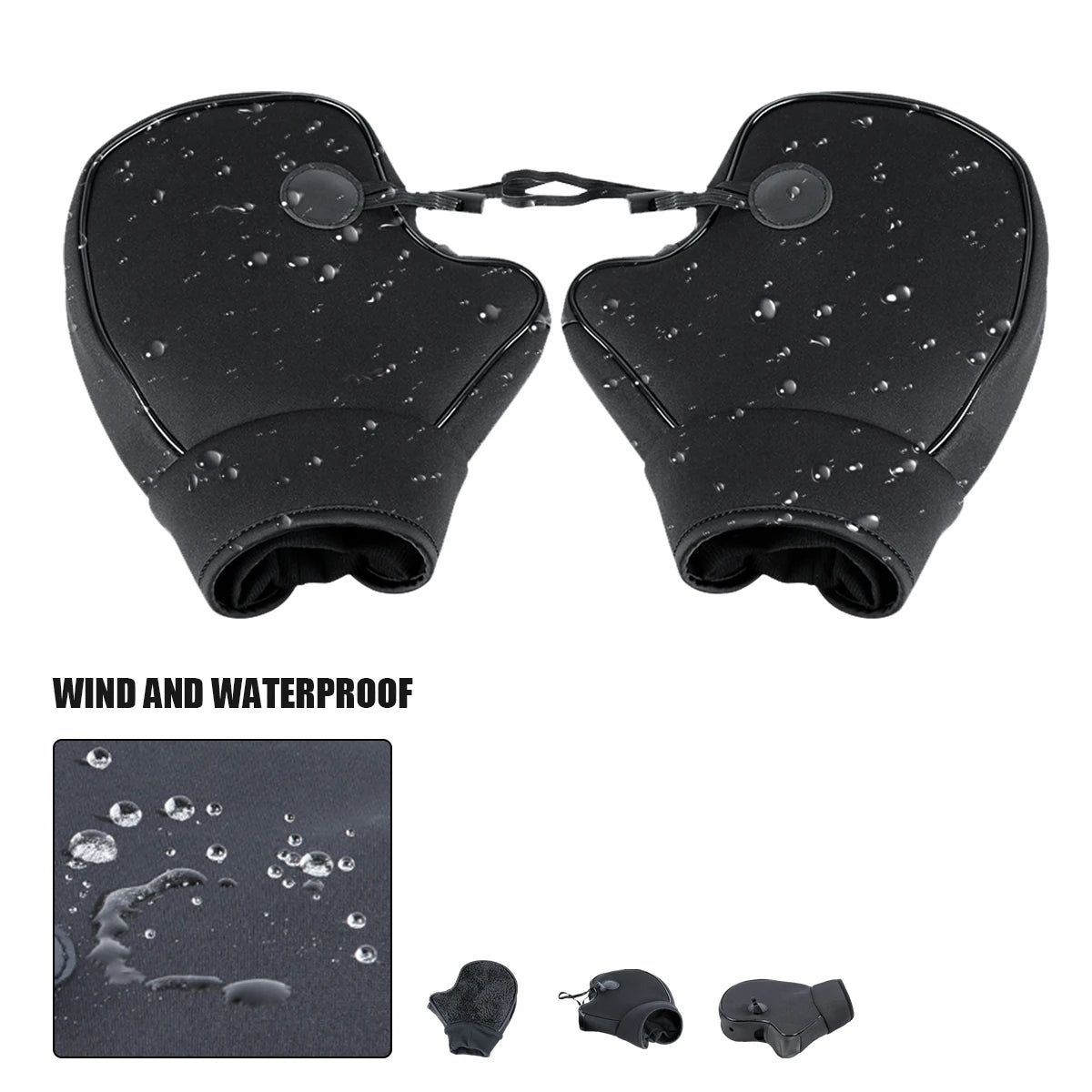 Motorcycle Handlebar Muffs Winter Warm Gloves Rainproof Hand Covers Scooter ATV