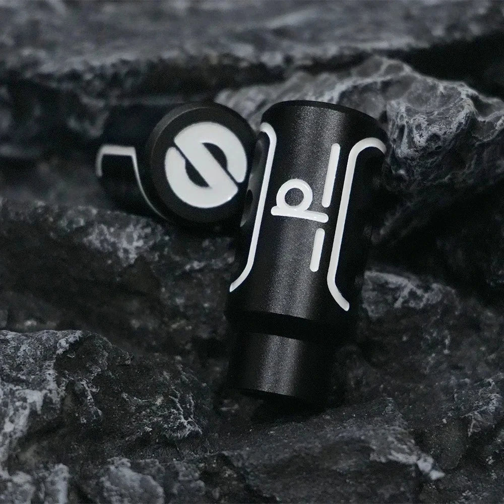 Universal Aluminum Manual Gear Shift Knob Silver Black JDM Style Gear Stick