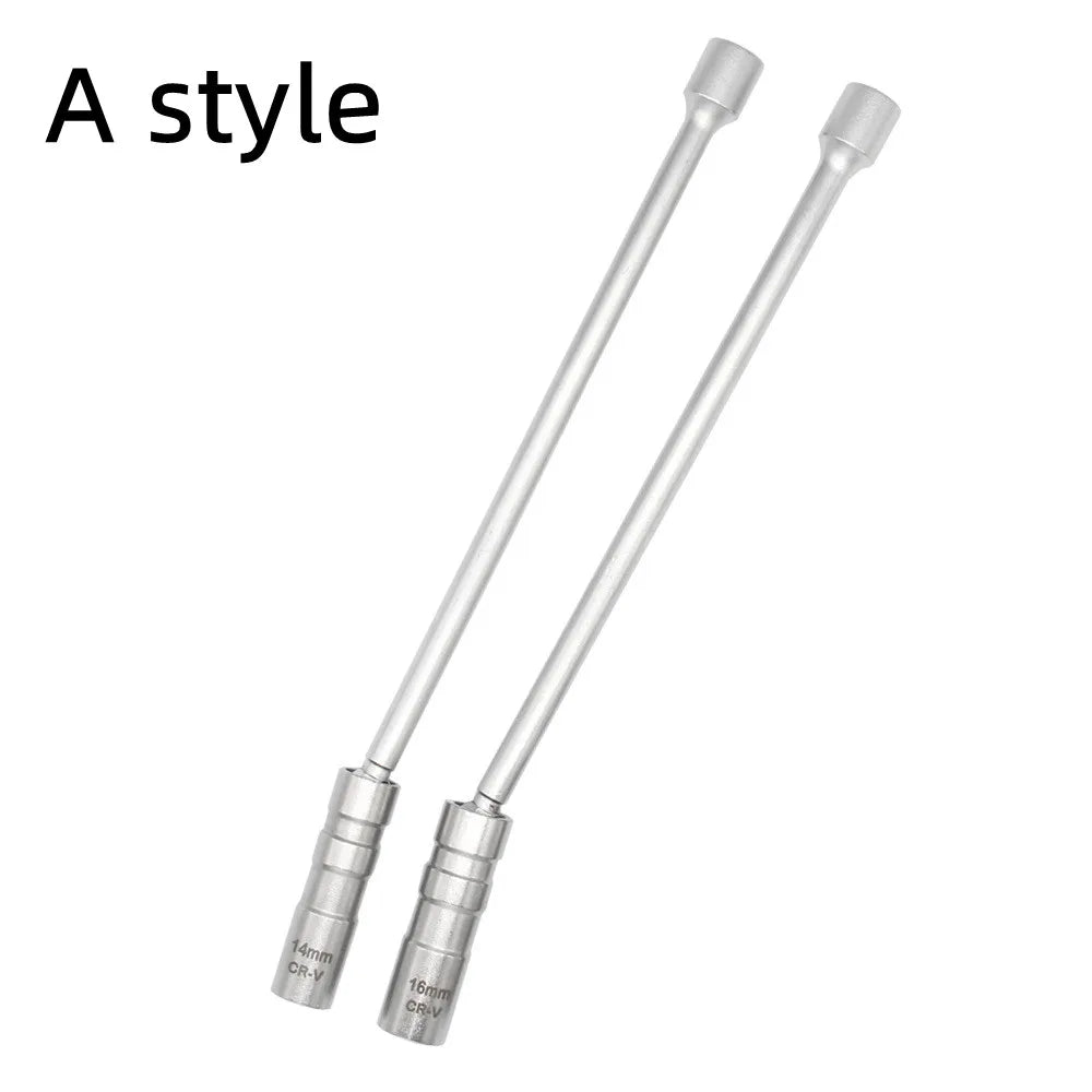 14mm 16mm 12" Swivel Spark Plug Socket 3/8" Drive Magnetic Thin Wall Tool
