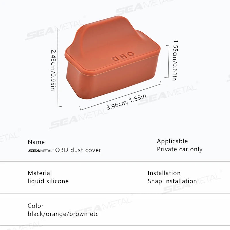 Silicone OBD Port Dust Cover Waterproof OBD-II Diagnostic Port Protector Cap