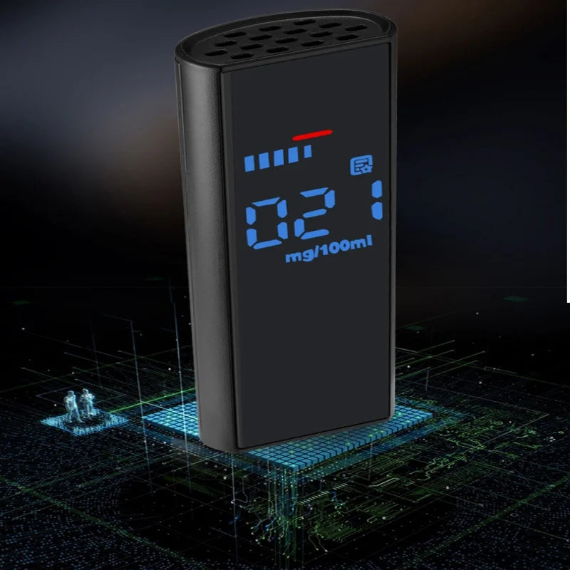 Digital Alcohol Breathalyzer LCD Display Rechargeable Breath Alcohol Tester