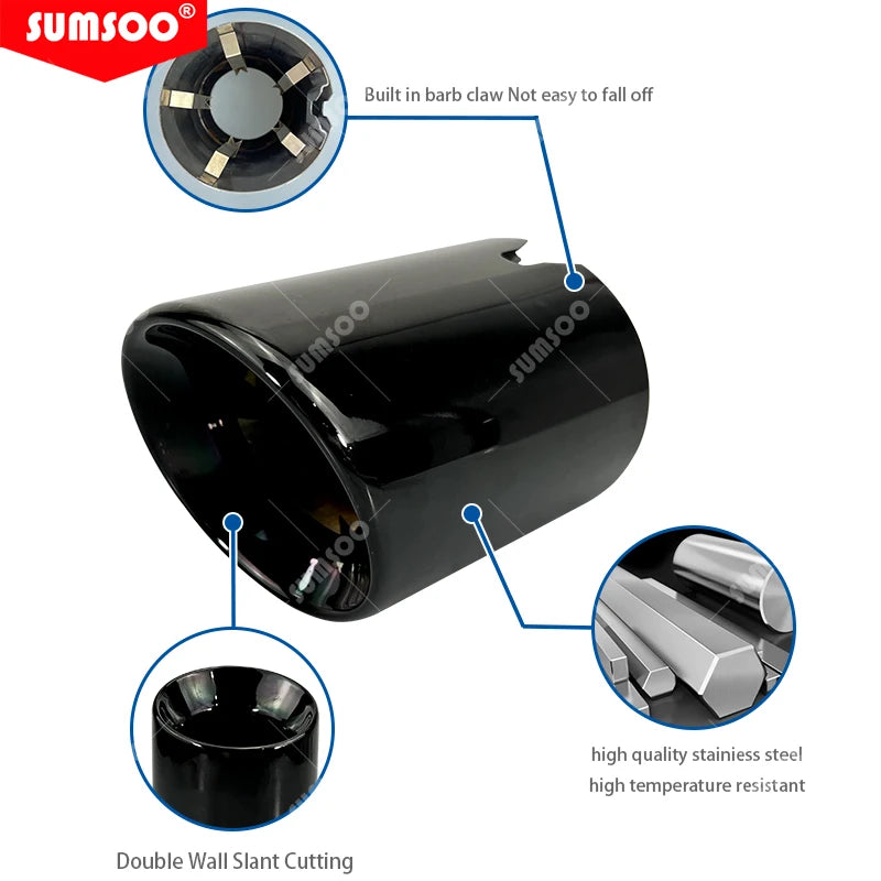 4Pcs 304 Stainless Steel Exhaust Tips for BMW M2 M3 M4 M5 M6 F87 F80 F82