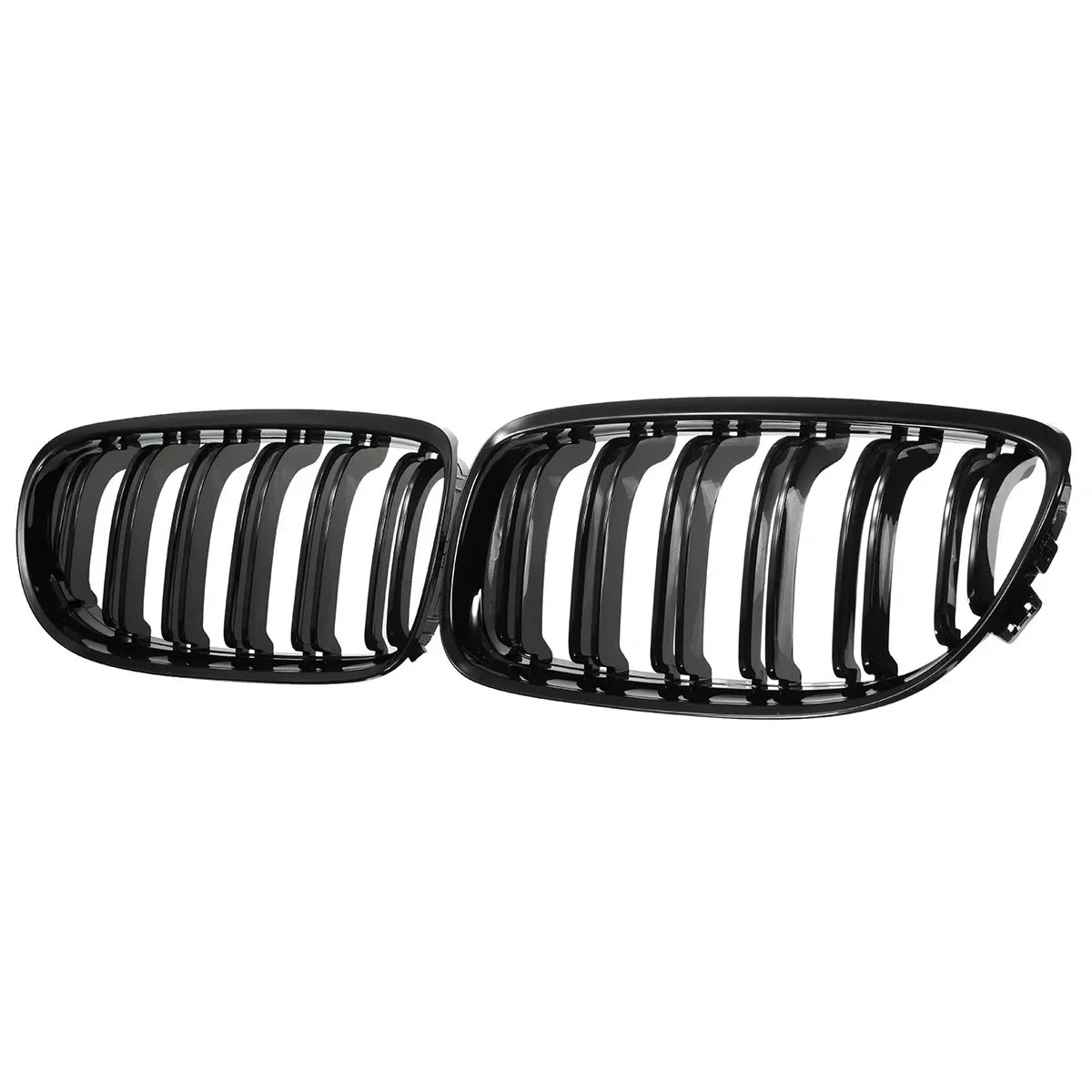 Gloss Black Double Slat Kidney Racing Grille for BMW E90 E91 3 Series LCI 2009–2013