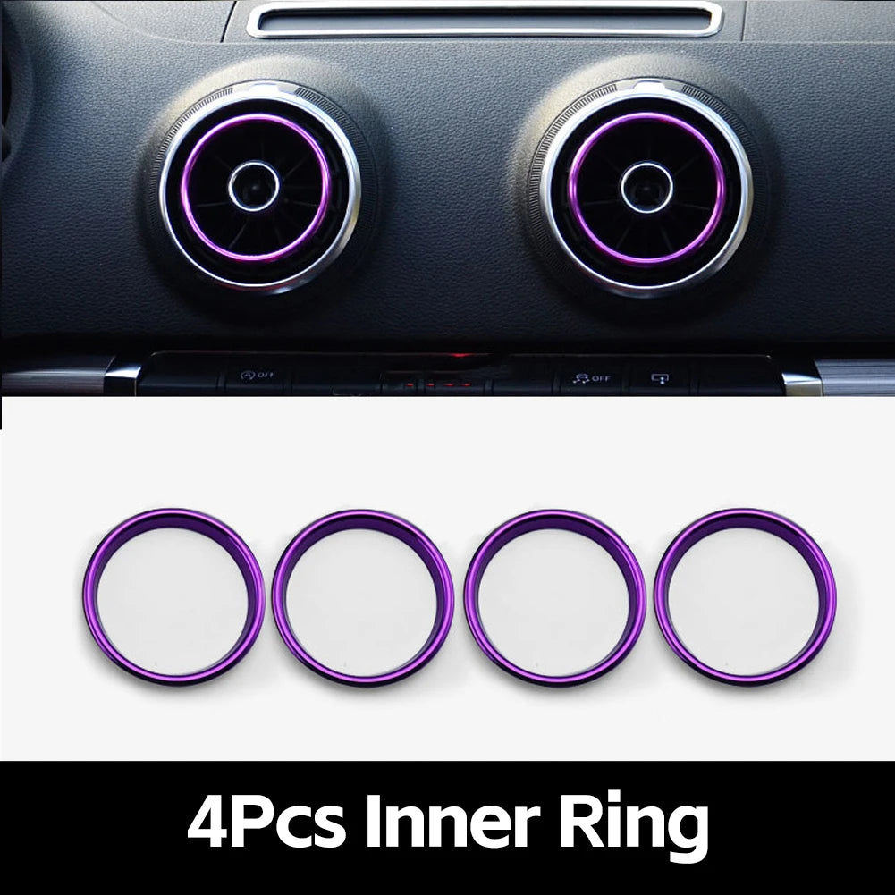 Air Vent Trim Ring Centre Console Cover for Audi A3 8V S3 2014-2019
