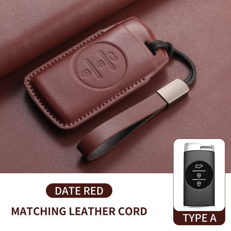Leather Smart Key Case Cover for Chery Omoda 5 Tiggo 8 Pro Tiggo 9
