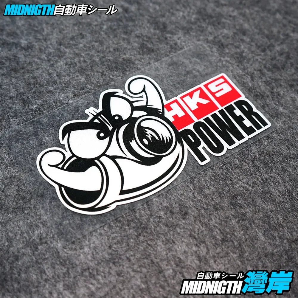 HKS Power Reflective Car Sticker Decal Scratch Cover JDM Racing Vinyl Accessory