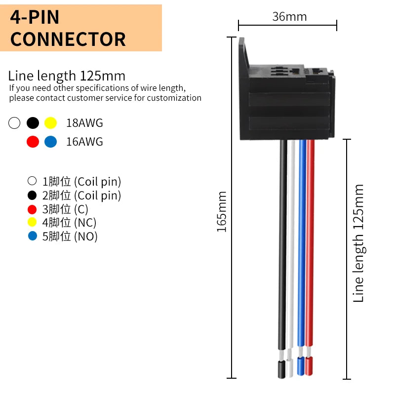 LANBOO Violet Automotive Relay 12V 24V 30A 4 Pin 5 Pin SPST SPDT Car