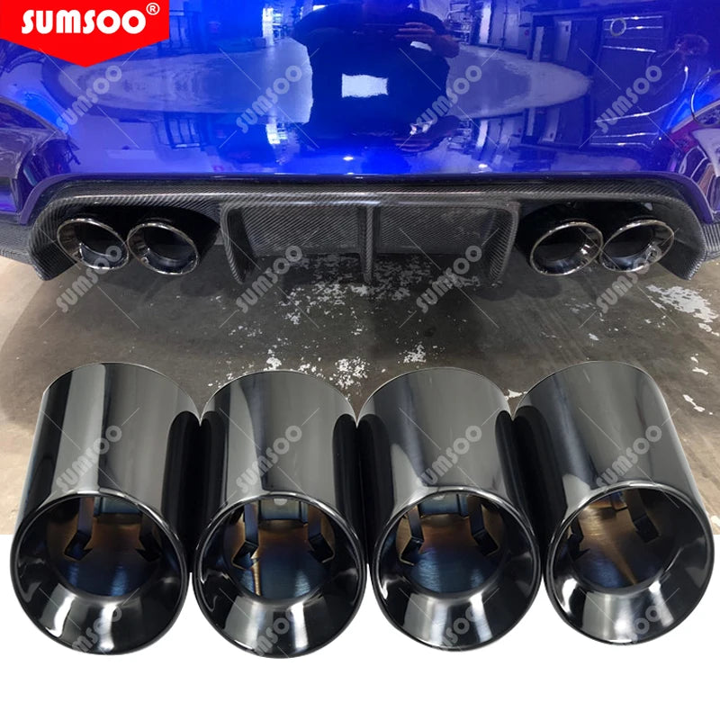 1Pcs 304 Stainless Steel Exhaust Tip for BMW M2 M3 M4 M5 M6 F87 F80 F82