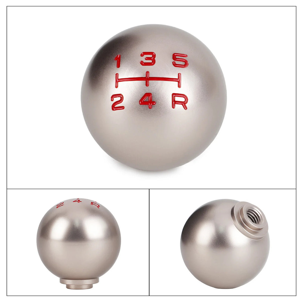 Aluminum 5/6 Speed Ball Gear Shift Knob M10x1.5 for Honda Civic Fit City Type R