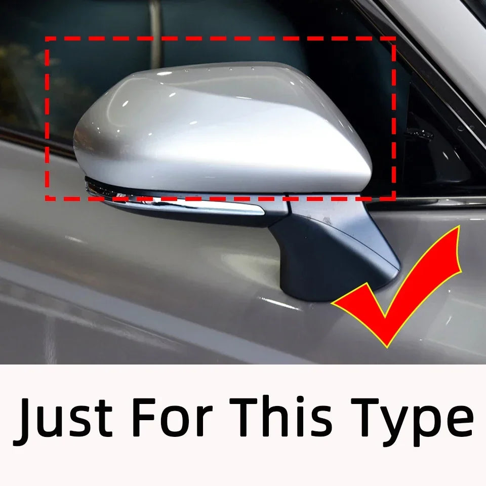 Side Mirror Cover Caps Exterior Housing Shell for Toyota Camry 2018-2024