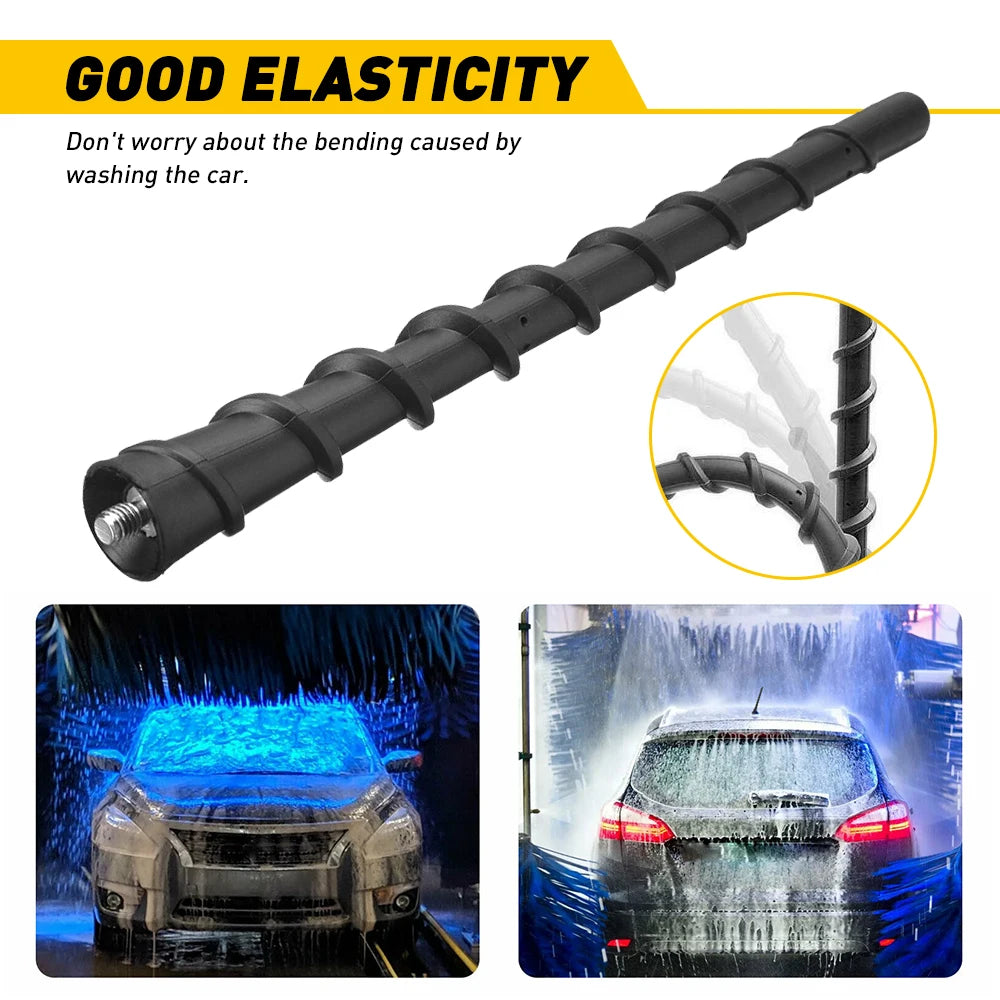7-Inch Universal Car Antenna Mast Replacement AM/FM Radio Roof Whip Aerial