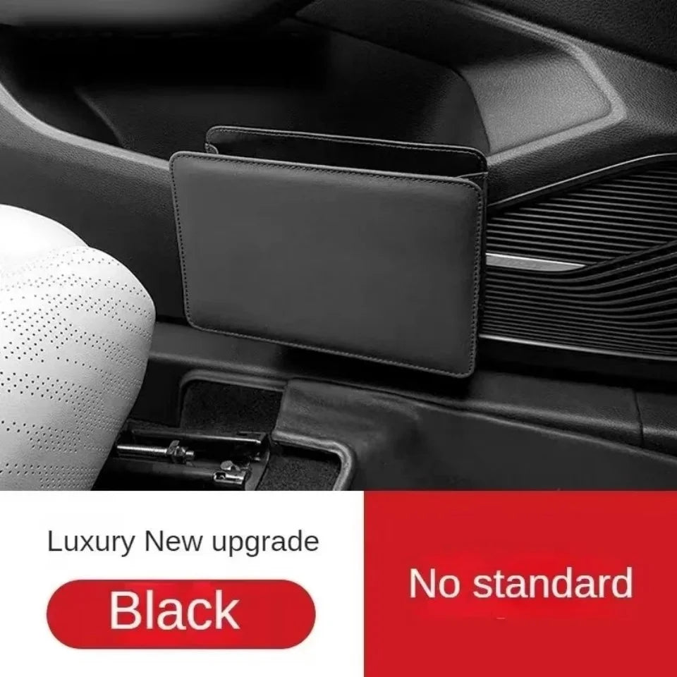 Foldable Car Trash Can Door Storage Box Seat Back Hanging Garbage Bag Holder