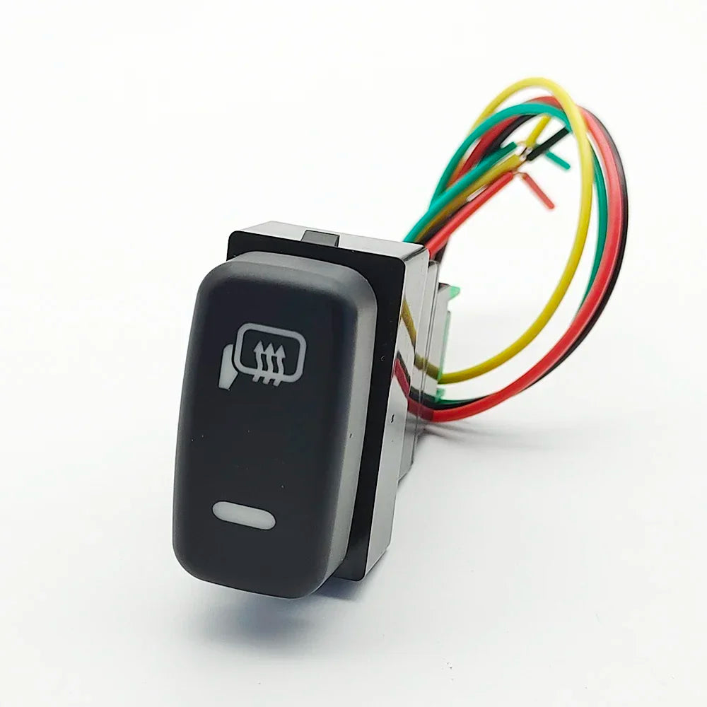 Red LED Fog Light DRL Power Switch Button for Mitsubishi Pajero Lancer