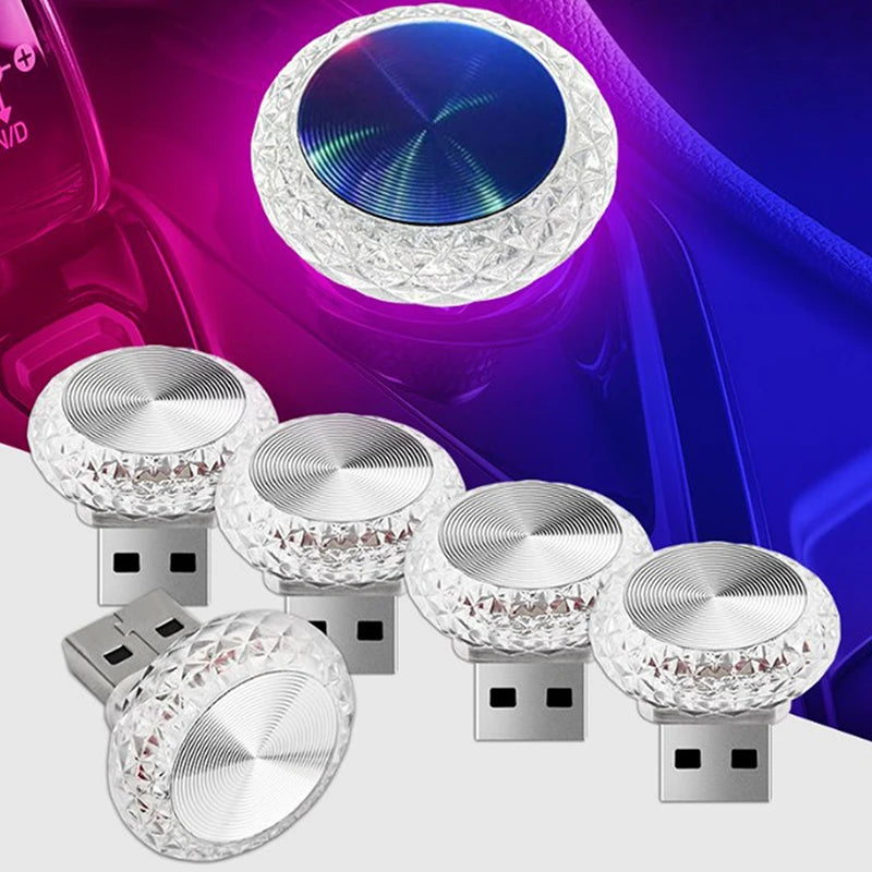 Mini USB LED Ambient Light Car Interior Decorative Atmosphere Lamp