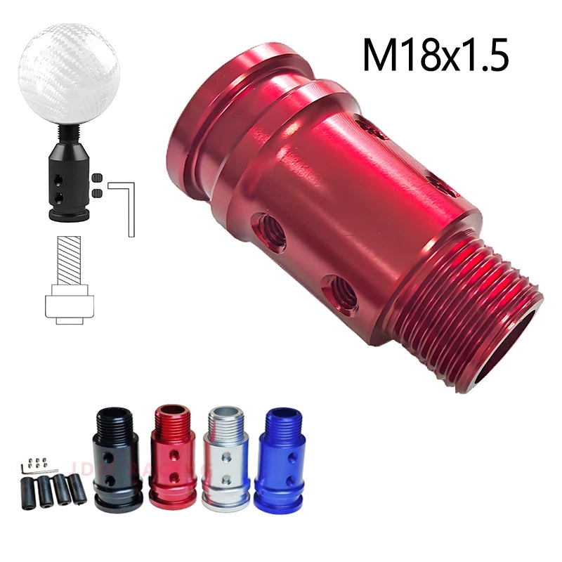 Aluminum M18x1.5 Gear Shift Knob Adapter Car Truck Shifter Stick Connector