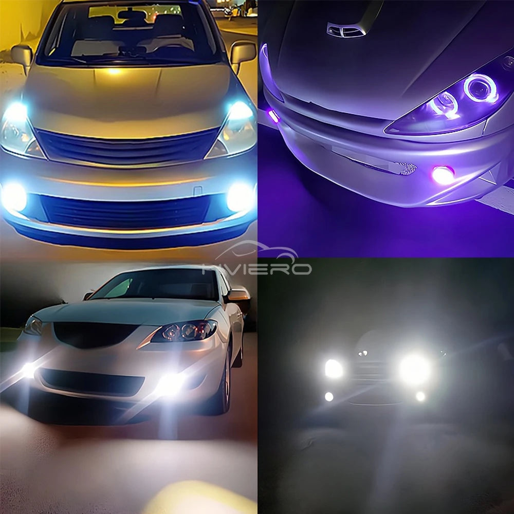 2Pcs 30W COB Angel Eye DRL Fog Lights 64/76/89mm Waterproof 12V Car Lamp