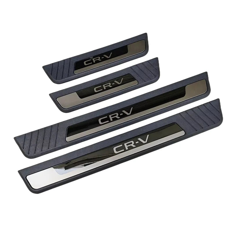 Door Sill Scuff Plate Guards ABS Plastic Kick Protector Trim or Honda CR-V 2023+