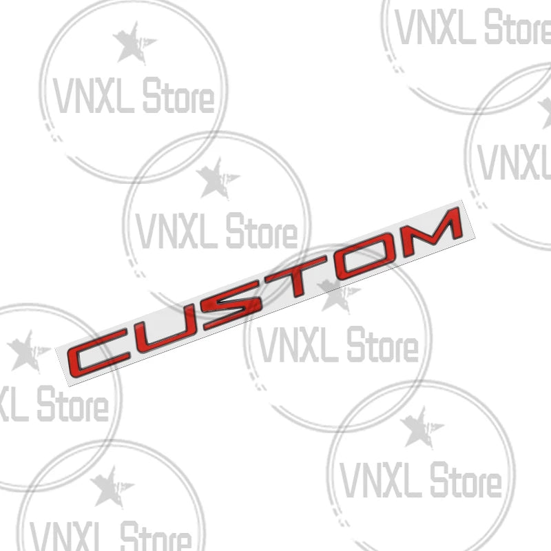 3D Metal Alloy Transit Custom Badge Emblem Sticker for Ford Van Camper Trunk