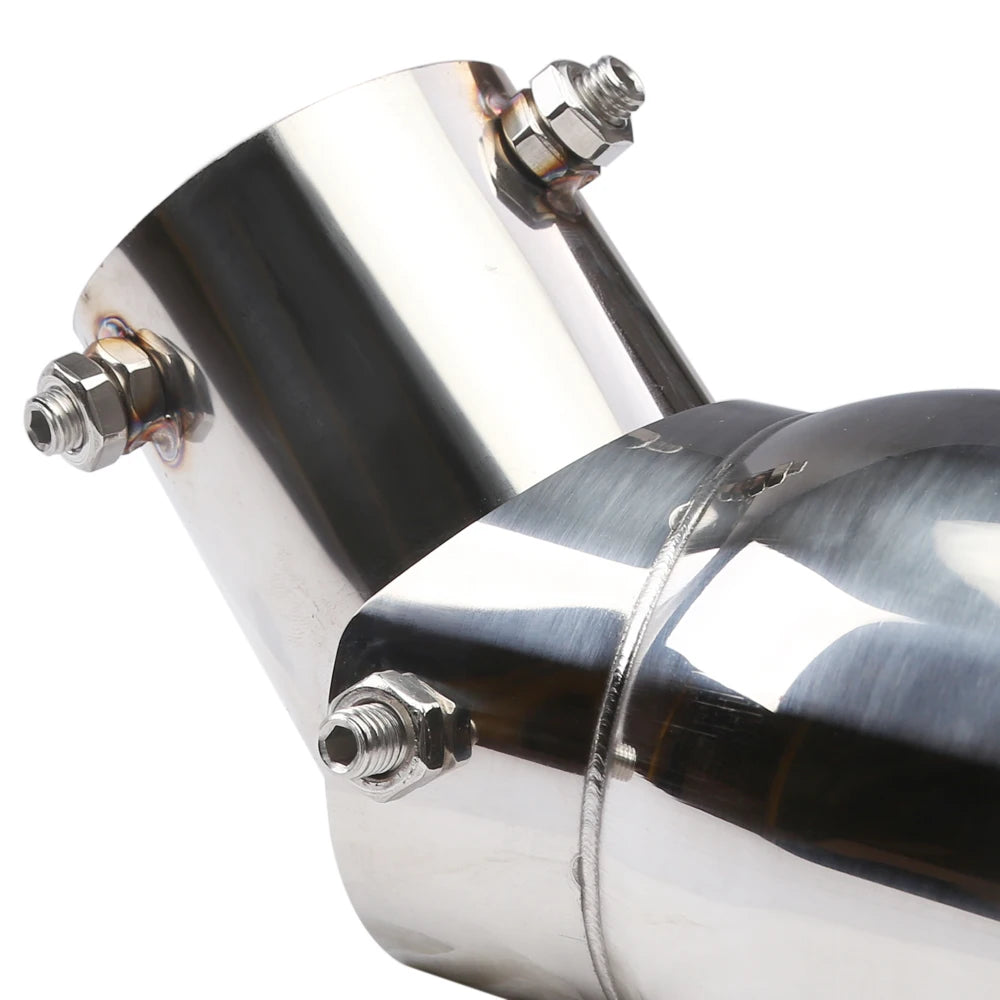 Universal Adjustable Stainless Steel Exhaust Tip 63mm Inlet / 89mm 3.5"
