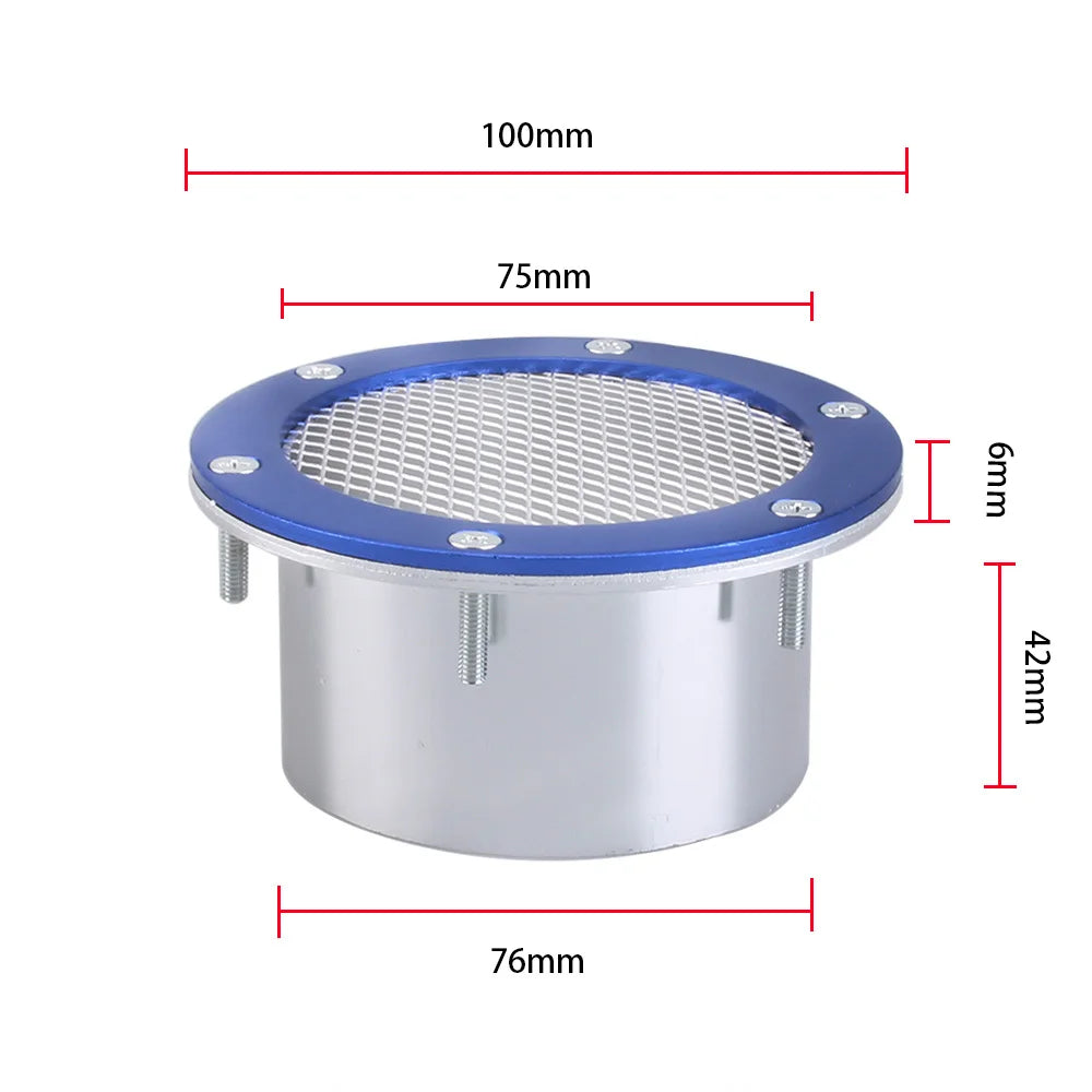 76mm Air Intake Cover Hood for Performance Air Filter & Turbo Intake System
