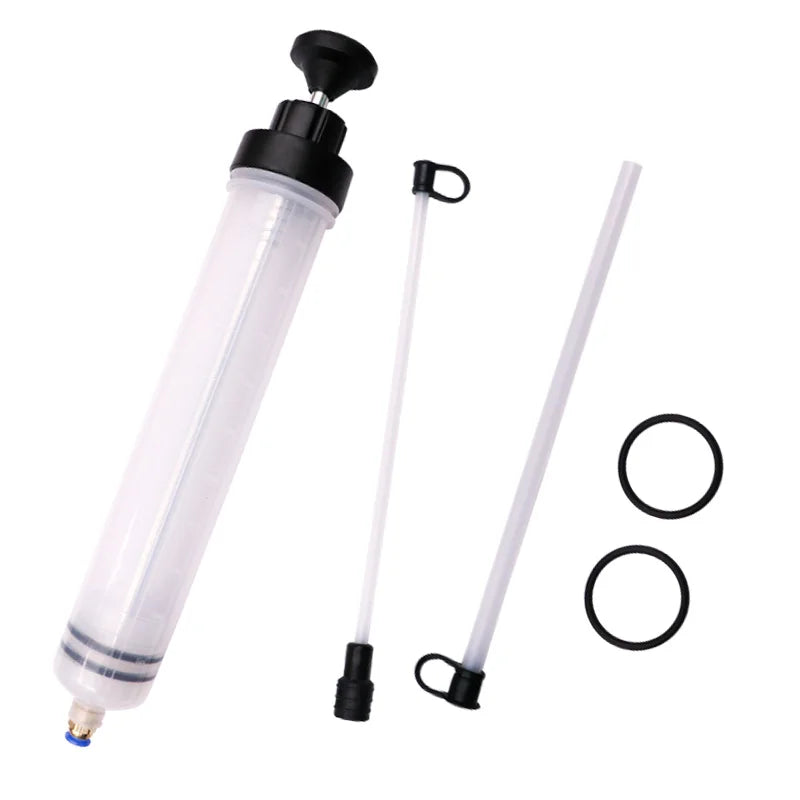 200/500CC Manual Fluid Transfer Syringe Pump Oil Fuel Brake Fluid Extractor