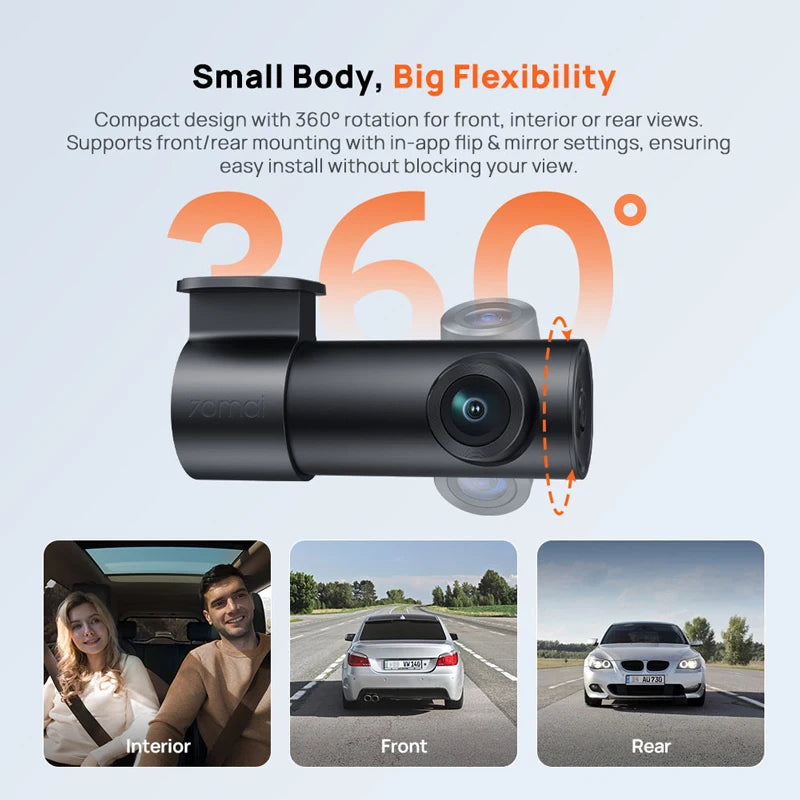 70mai M310 Plus 2K Dash Cam 1440P Smart Car DVR with Night Vision