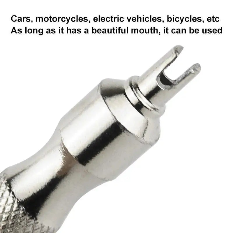 Portable Tire Valve Core Wrench Remover Tool Car Bicycle Keychain