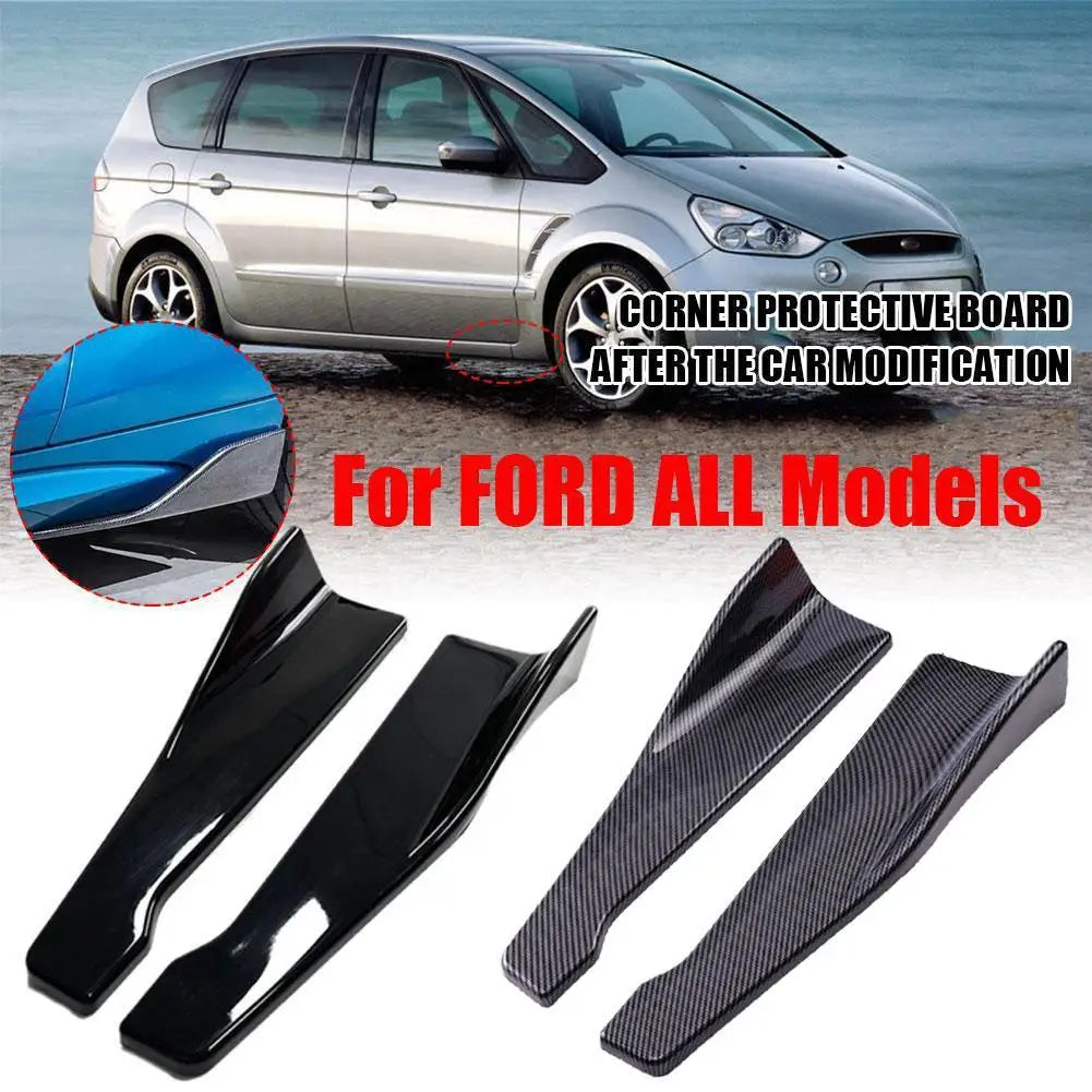 Universal 48cm Side/Rear Spoiler Splitter Pod in Gloss Black or Printed Carbon